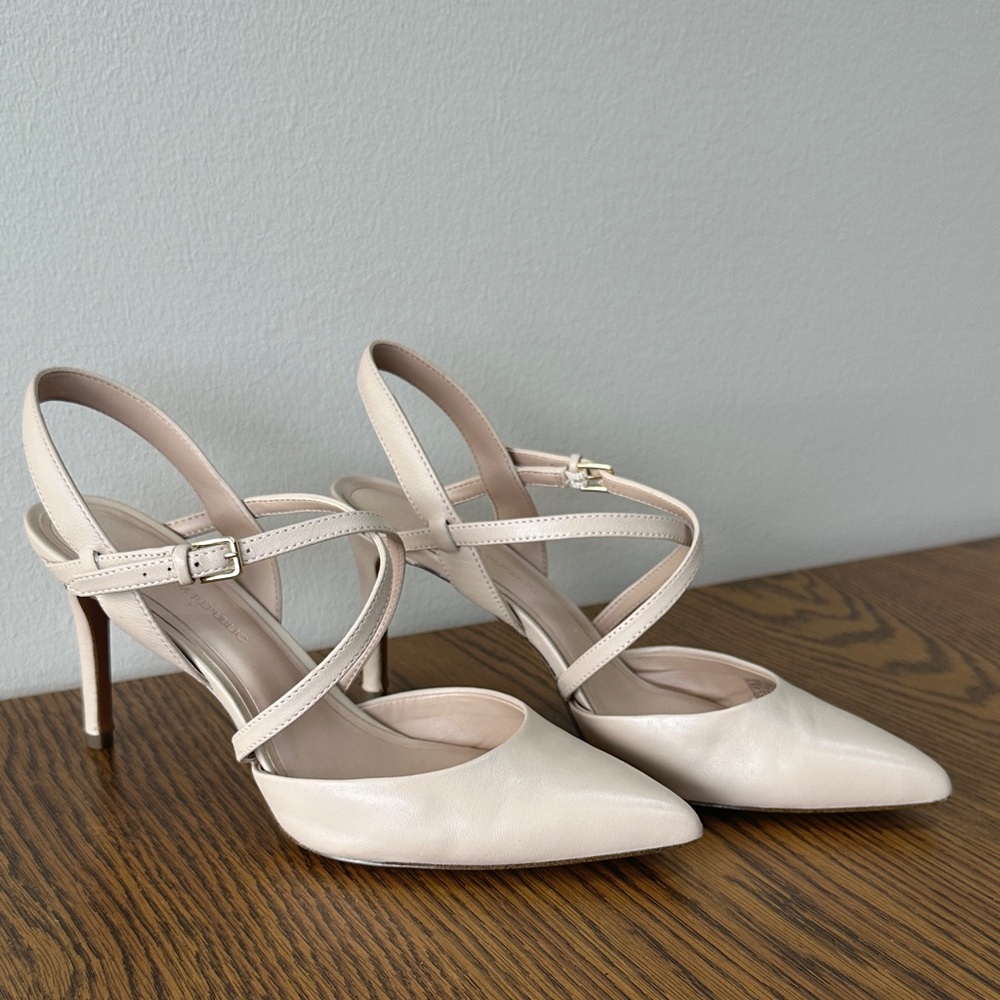 Banana Republic Nude Strappy Heels